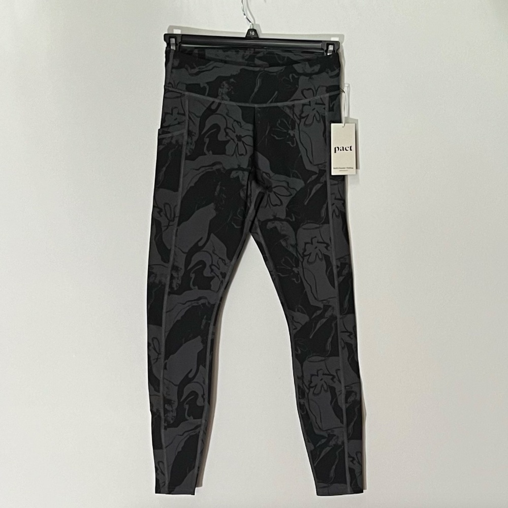 Pact Charcoal Floral Leggings